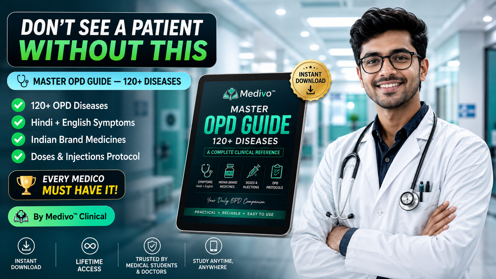 Medivo Master OPD Pocket Guide 5-in-1 Bundle 16:9 Banner